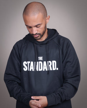 THE STANDARD, Re-Compete Fleece Pullover Hoodie, Black