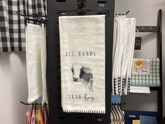 Flour Sack Towel - ALL ROADS LEAD home