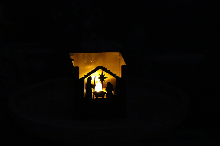 Candle Holder Box - Nativity