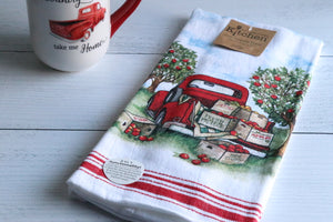 Red Truck with Apples  Dual Purpose Towel