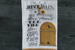 Bee Hive Rules Dual Purpose Towel