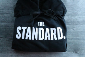 THE STANDARD, Re-Compete Fleece Pullover Hoodie, Black