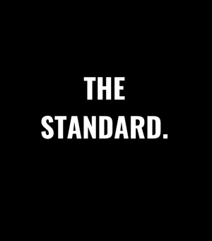 BNC - THE STANDARD. - White, ST350, Sport-Tek, Black Tee