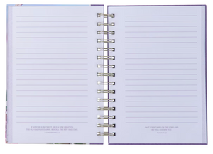 Spiral Journal - Strength and Dignity Purple Hummingbird
