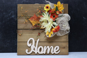 Fall Home Decor with Flowers