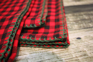 Napkin - Camp Christmas Buffalo Check