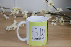 Coffee Mug - Apple Blossoms, Hello Sunshine