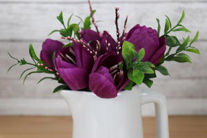 Floral Centerpiece - Porcelain Pitcher