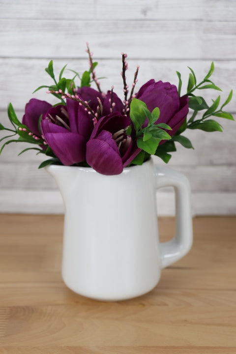 Floral Centerpiece - Porcelain Pitcher