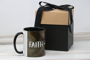 Coffee Mug - FAITH, LOVE, HOPE . . . Black