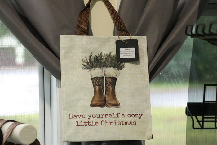 Tote Bag - Holiday Wishes (Mittens & Boots)