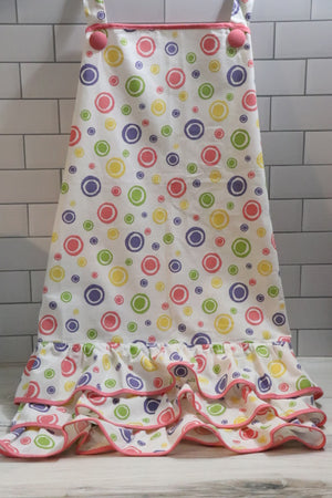 Spring Dot Frill Apron