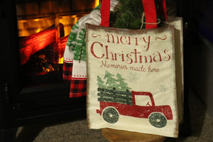 Tote Bag - Home for Christmas Gift Bag (Truck)