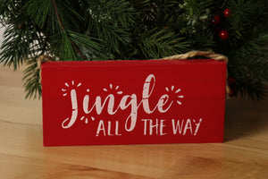 Wooden Sign - Jingle All The Way