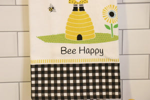 Dual Purpose Towel - Bee Happy