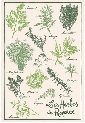Kitchen Towel French Vintage Herbs