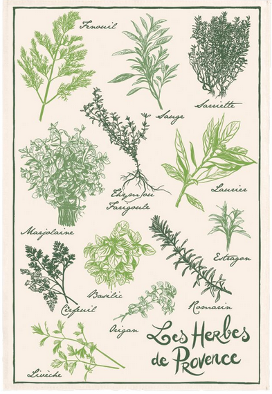 Kitchen Towel - (French Series) Vintage HERBES